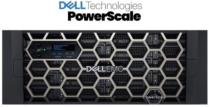 Dell PowerScale scale-out storage cluster